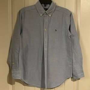 EUC boys Polo button down oxford shirt